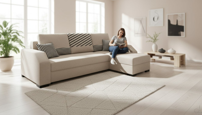 Sofa bed sofa upholstery living room corner sofa functional couch textile seat