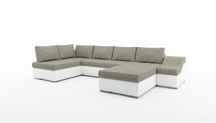 Modern corner sofa, sleeper sofa, bed function, couch, upholstered corner suite, living landscape