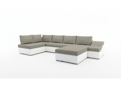 Modern corner sofa, sleeper sofa, bed function, couch, upholstered corner suite, living landscape