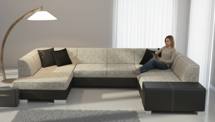 Sofa Couch Modern Sleeper Sofa Couch Bed Function Upholstered Corner Set