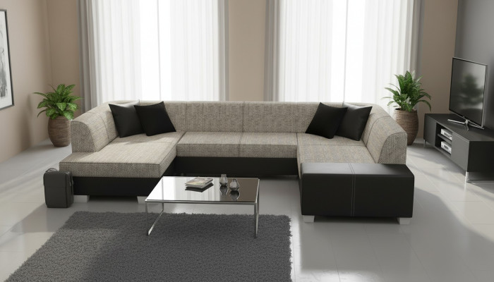 Sofa Couch Modern Sleeper Sofa Couch Bed Function Upholstered Corner Set