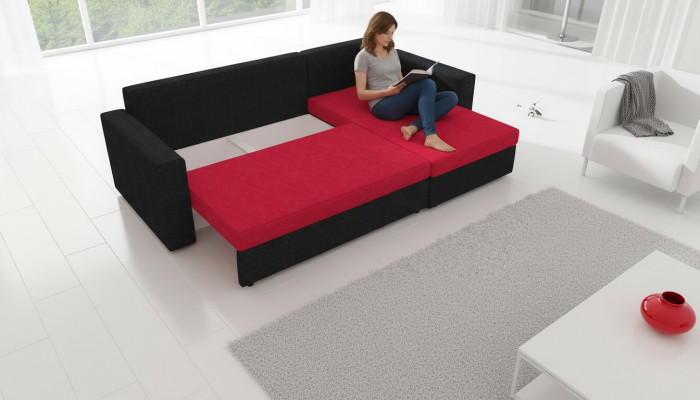 Classic corner sofa bed couch upholstered corner suite corner sofa bed function