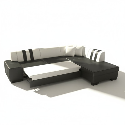 Classic Design Corner Sofa Porto II Bed Function Couch Textile Sofas Sleep Sofa