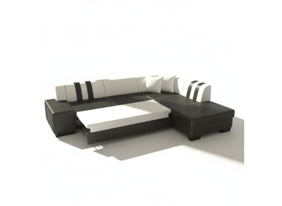Classic Design Corner Sofa Porto II Bed Function Couch Textile Sofas Sleep Sofa