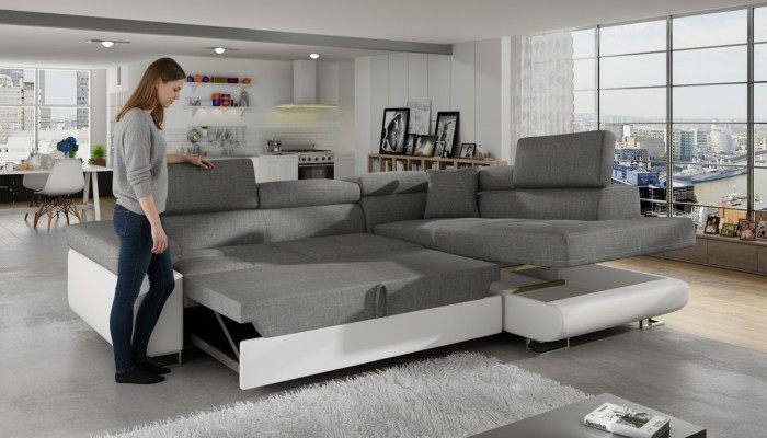 Classic design corner sofa, couches, bed function couch, upholstery, textile sofas.