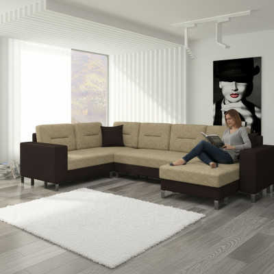 Design corner sofa, sleeper sofa, bed function, couch, leather, upholstery, fabric sofas, new 3260.