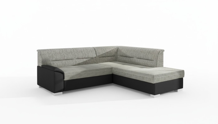 Design corner sofa sofa bed bed function couch leather textile upholstery sofas new 8349