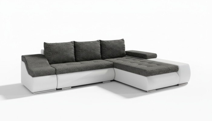 Design corner sofa, sofa bed with sleeping function, couch, leather textile upholstery, sofas, new 8850