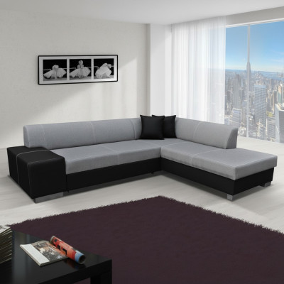 Design corner sofa bed sofa bed function couch leather textile upholstery sofas new 8984