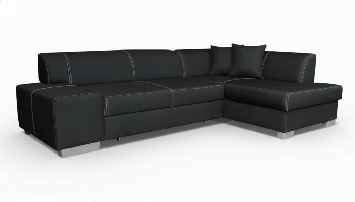 Design corner sofa sofa bed bed function couch sofas leather textile upholstery new