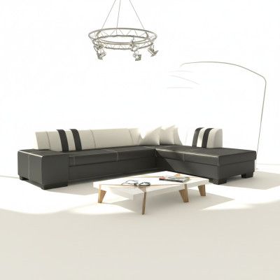 Design corner sofa sleeper sofa bed function sofas couch leather textile upholstery new