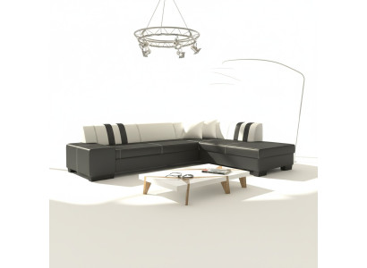 Design corner sofa sleeper sofa bed function sofas couch leather textile upholstery new