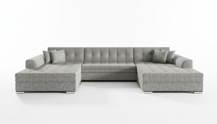 Design corner sofa, sleeper sofa, bed function, couch, leather upholstery, fabric sofas new 1070