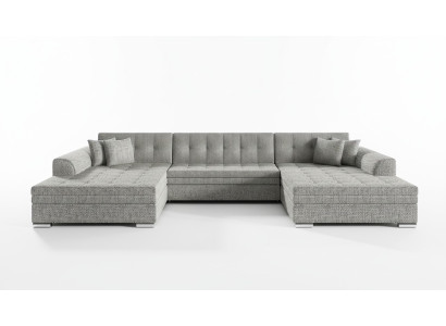 Design corner sofa, sleeper sofa, bed function, couch, leather upholstery, fabric sofas new 1070