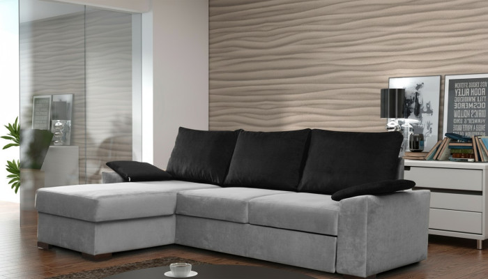 Design corner sofa sofa bed bed function couch leather upholstery fabric sofas