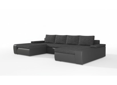 XXL Big Sleeper Sofa Relax Living Room Corner Sofa Set Upholstered Couch Corner Set
