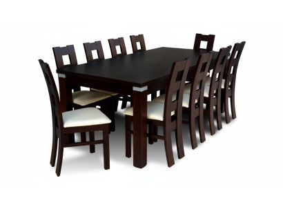 Tables dining group table 10 chairs dining room suite chair set wood