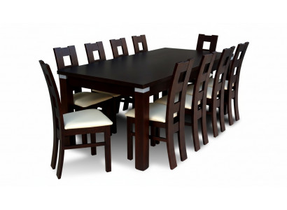 Tables dining group table 10 chairs dining room suite chair set wood