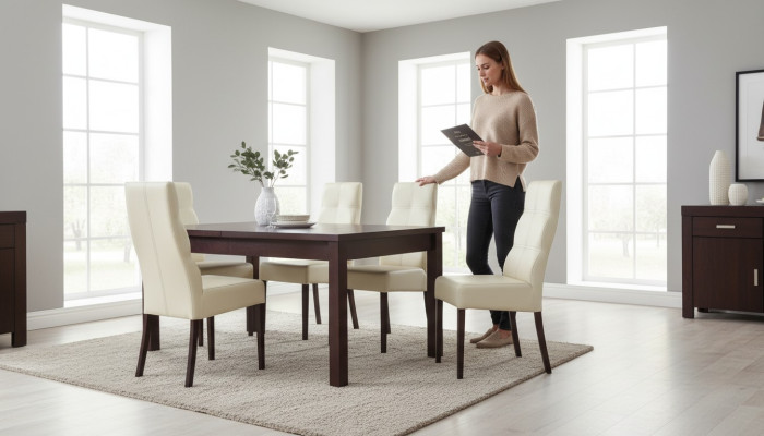 Dining room table + 6 chairs set chair set dining furniture tables