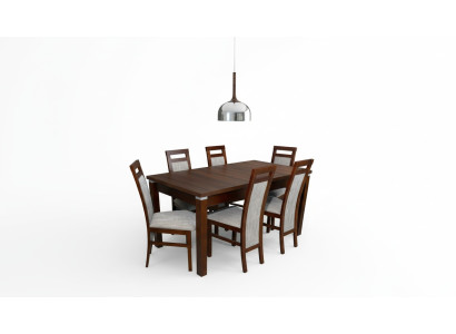 Table + 6 Chairs Design Dining Room Set Chair Set Dining Furniture Tables