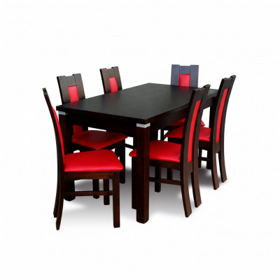 Modern dining room table chair set tables + 6 chairs designer dining set