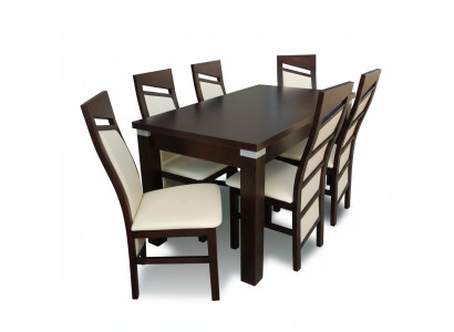 Dining table with 6 chairs seating set table chair set dining room ensembles design.