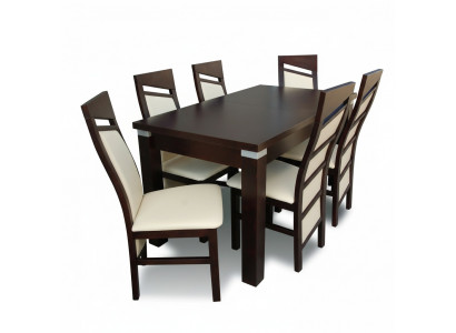 Dining table with 6 chairs seating set table chair set dining room ensembles design.