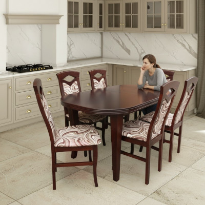 Dining table seating set table chair set dining room furniture design 6 chairs