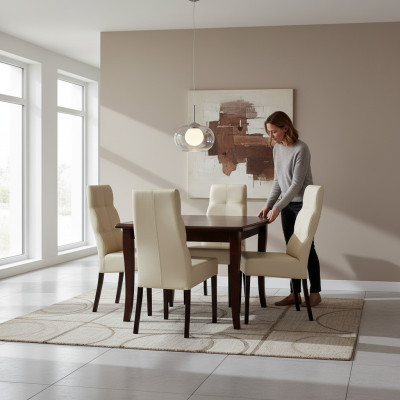 Table + 4 Chair Set Suites Complete Living Room Dining Room