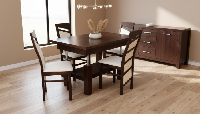 Designer table + 4 chairs sets complete decor living room dining room