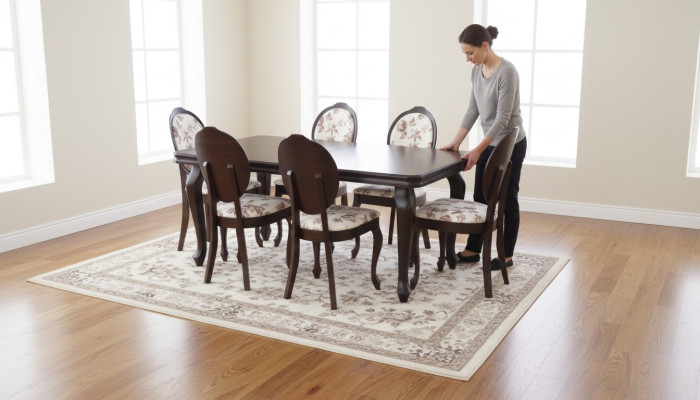 Designer table + 6 chairs set complete living room dining room