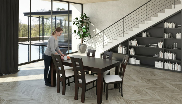 Designer table + 6 chairs decor sets complete living room dining room
