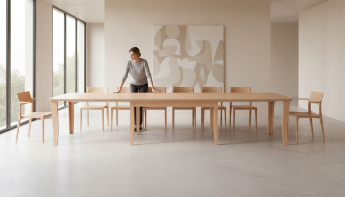 XXL Table 400cm Big Designer Conference Table Wooden Table Tables Meeting