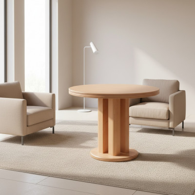 Round table round tables dining room living room wood extendable up to