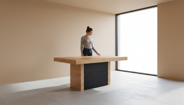 Modern table office conference table wood dining room meeting