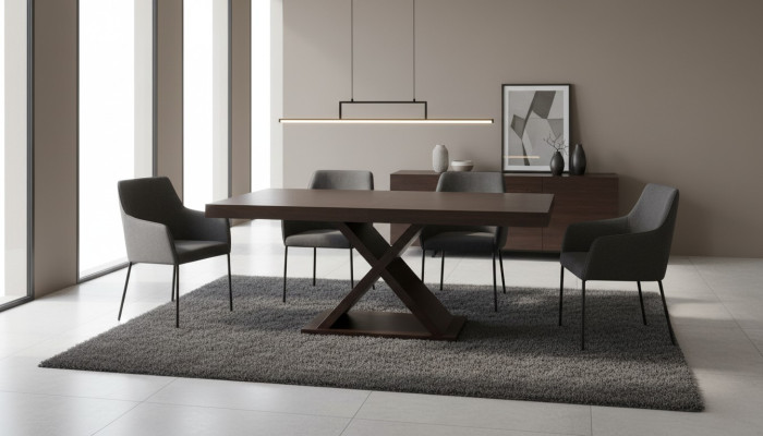 Extendable design wooden table table dining living room wood decor tables solid