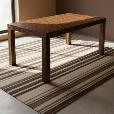 Extendable design decor wooden table dining room living room solid wood tables