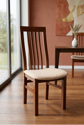 Luxury Design Upholstered Chair Chairs Seat Back Office Dining Room Wood K5