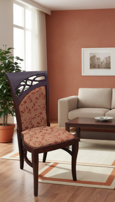 Luxury design upholstered chair chairs seat wood backrest office dining room