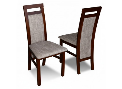 Luxury Design Upholstered Chair Chairs Seat Lean Solid Wood Dining Room Wood K75 NEW