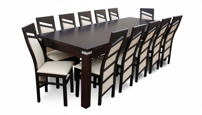 Design dining room set chair set table + 12 chairs dining sets tables wood