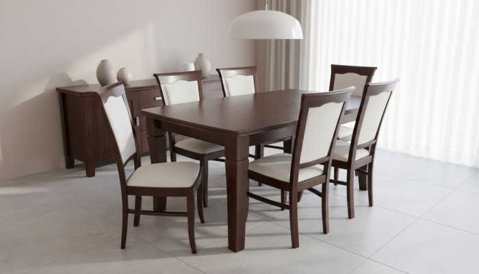 Designer table + 6 chair set complete living room dining room
