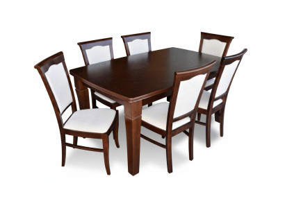 Designer table + 6 chair set complete living room dining room