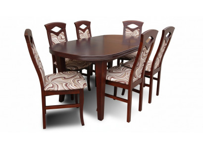 Designer dining table set + 6 chairs chair tables wood table office