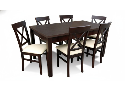 Designer dining table set with 6 chairs, dining room table, wooden table.