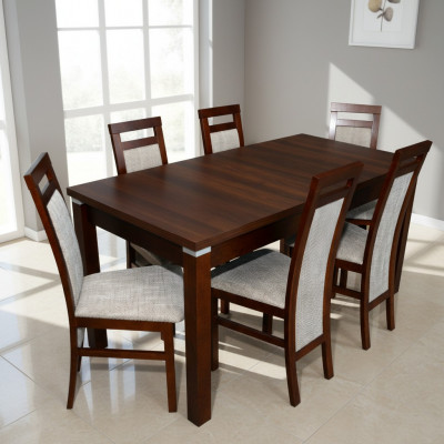 Dining set dining table set dining room table wood 6x chairs chair