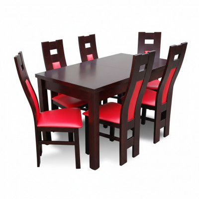 Dining table with 6 chairs set dining room living room suite