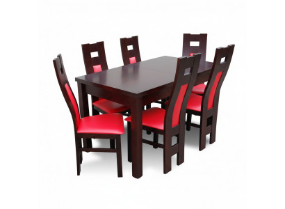 Dining table with 6 chairs set dining room living room suite
