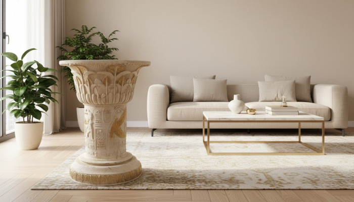 Design Egyptian Column Decorative Pillar Column Flower Stand Pedestal 1047 New