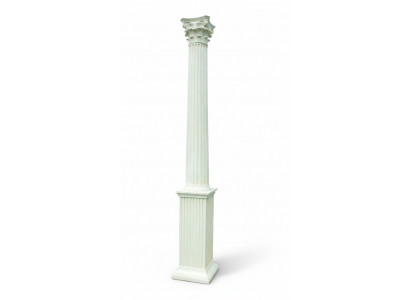 313 cm XXL Large Column Style 1900 Ancient Greek Antique Style Restaurant Cafe